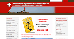 Desktop Screenshot of mon-developpement-personnel.ch